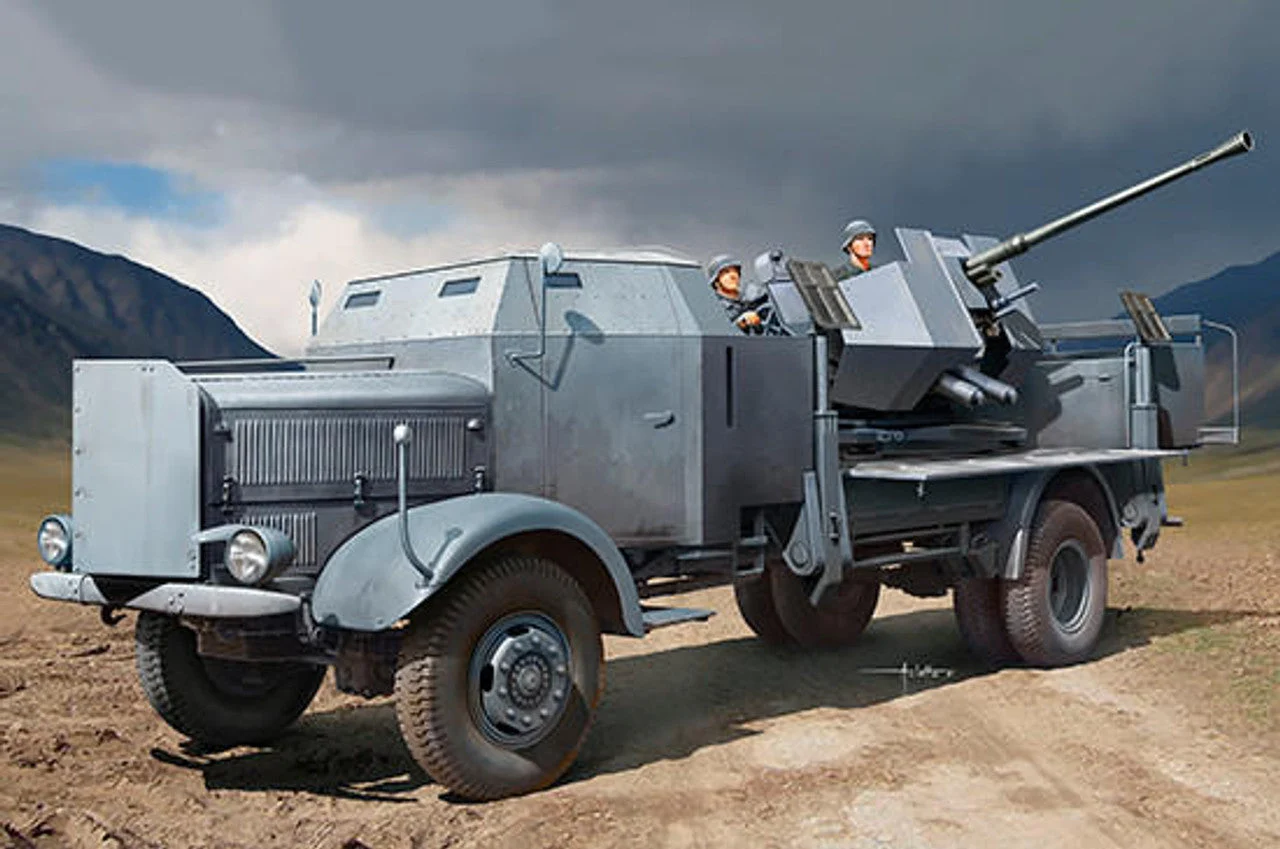 Trumpeter 1/35 Trumpeter L4500A Military Truck w/3.7cm Flak 37 Gun