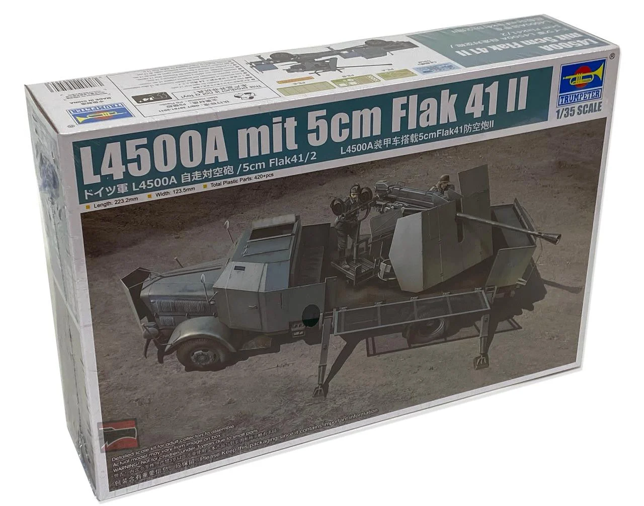 Trumpeter 1/35 Trumpeter L4500A mit 5cm Flak 41 II Plastic Kit