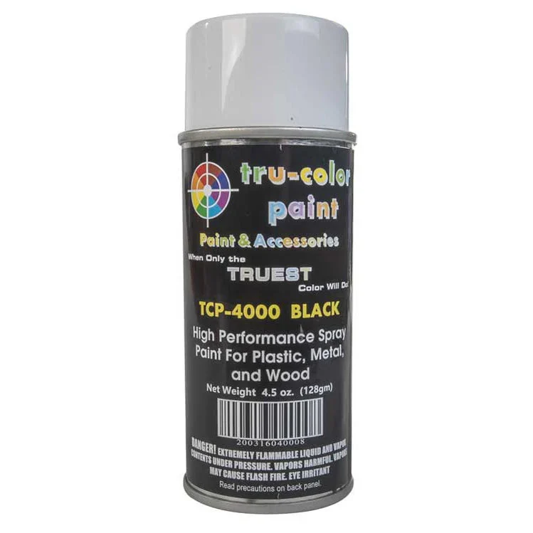 Tru Color Paint Gloss Black Spray 4.5oz