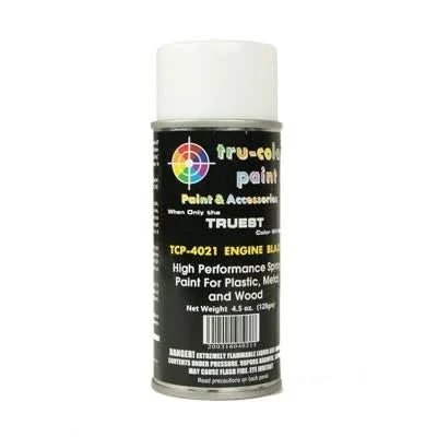 Tru Color Paint Gloss Engine Black Spray 4.5oz