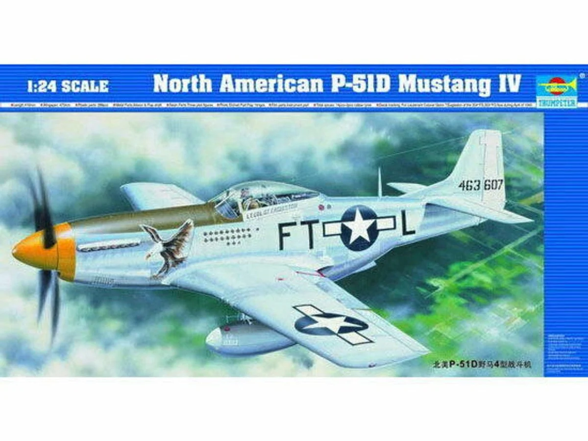 Trumpeter 1/24 Trumpeter North American P-51D Mustang Plastic Model Kit