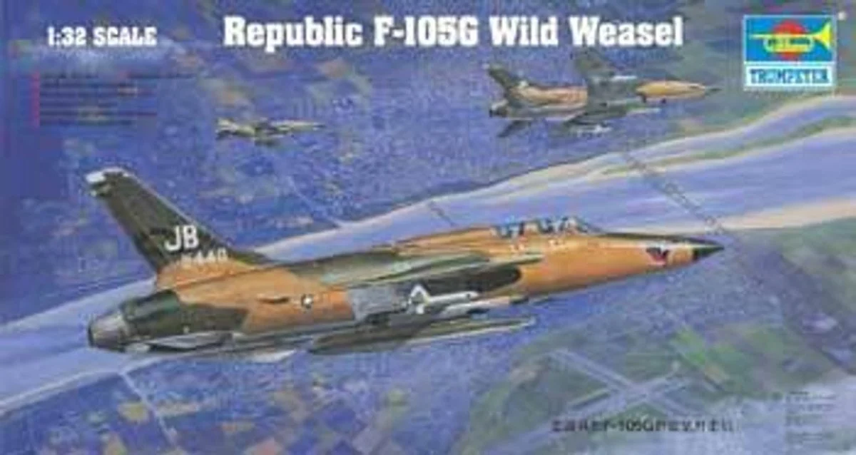 Trumpeter 1/32 Trumpeter F105G Thunderchief Wild Weasel Aircraft