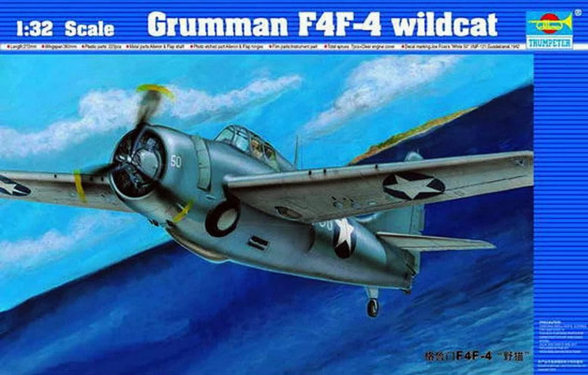 Trumpeter 1/32 Trumpeter F4F4 Wildcat Aircraft Plastic Model Kit