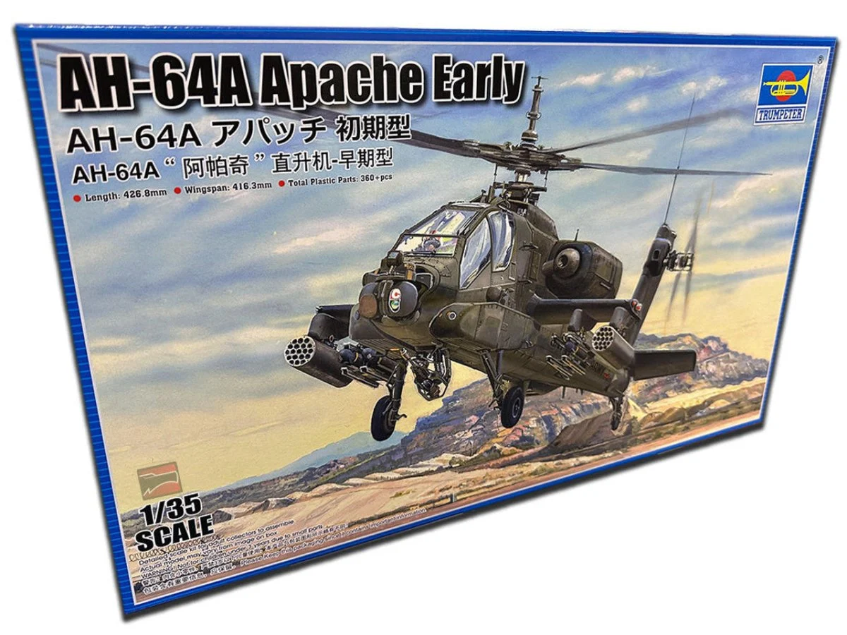 Trumpeter 1/35 Trumpeter AH-64A Apache Helicopter Early Plastic Model Kit