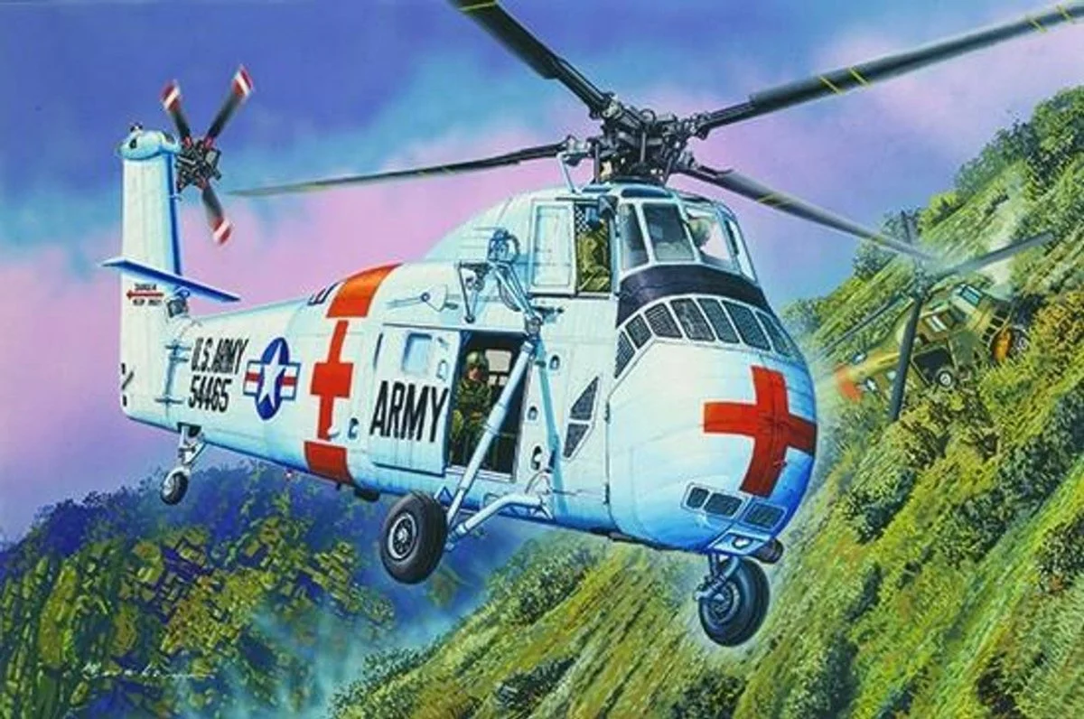 Trumpeter 1/48 Trumpeter CH34 US Army Rescue Helicopter (Formerly Gallery Models)
