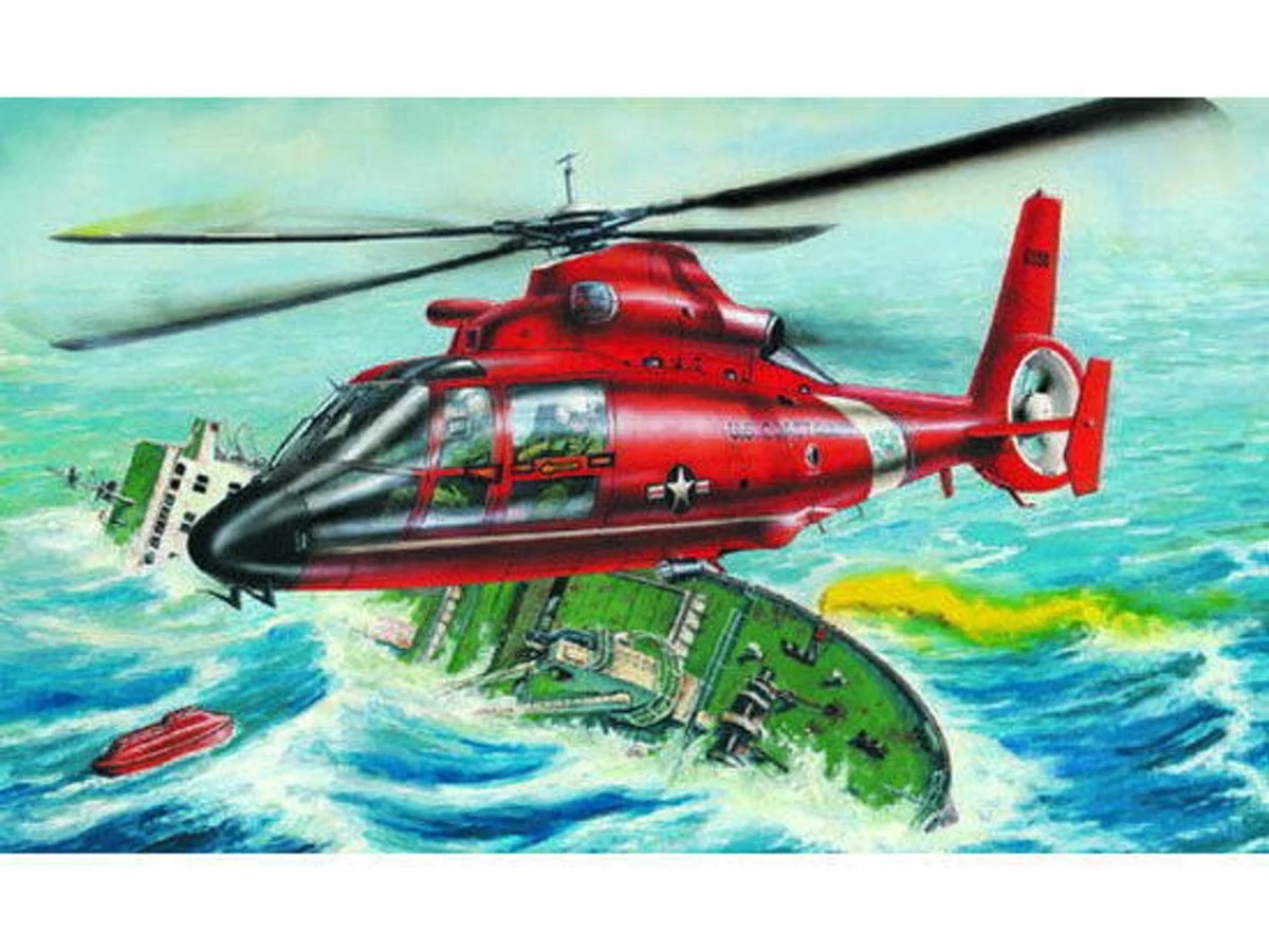 Trumpeter 1/48 Trumpeter HH65A Dolphin Search & Rescue Helicopter