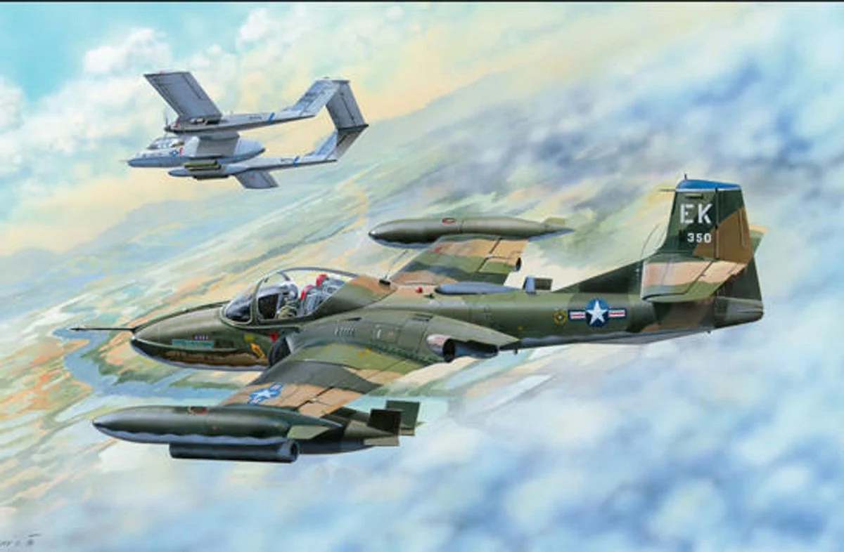 Trumpeter 1/48 Trumpeter US A37B Dragonfly Light Ground Attack Aircraft