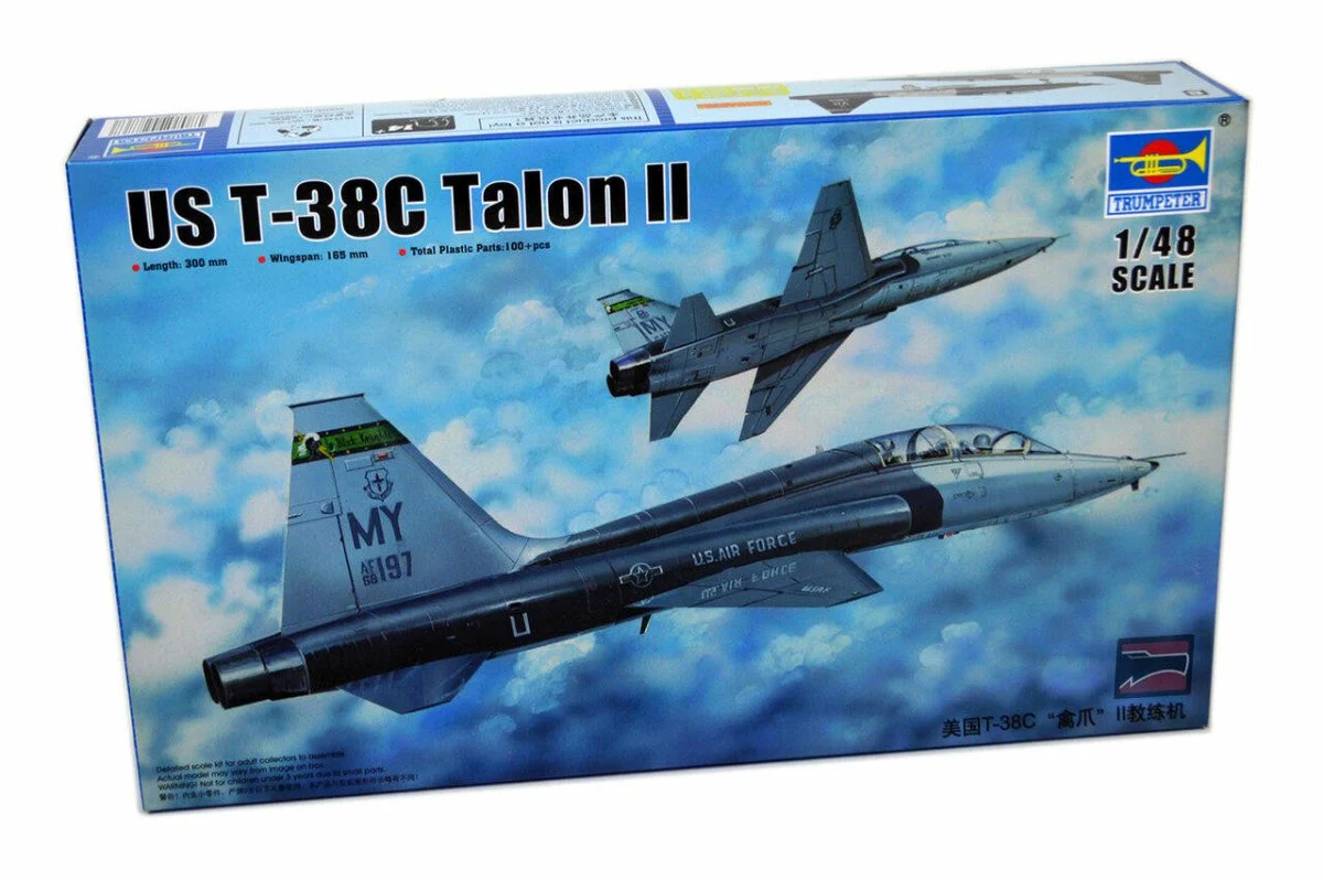 Trumpeter 1/48 Trumpeter USAF T38C Talon II Jet Trainer Plastic Model Kit