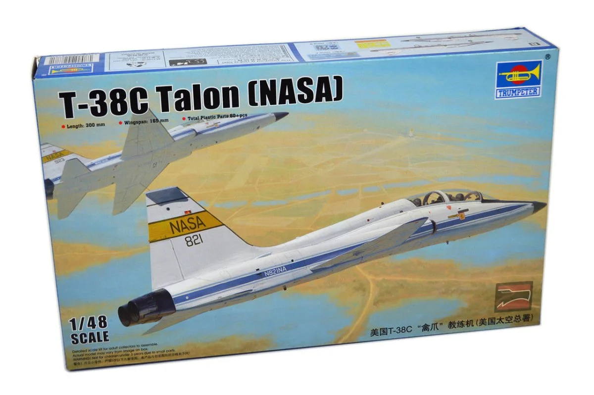 Trumpeter 1/48 Trumpeter USAF T38C Talon NASA Jet Trainer Plastic Model Kit