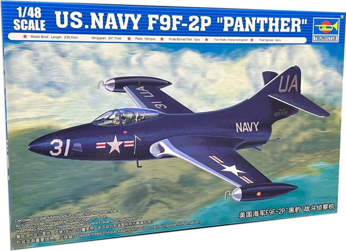 Trumpeter 1/48 Trumpeter US.NAVY F9F-2P "PANTHER"