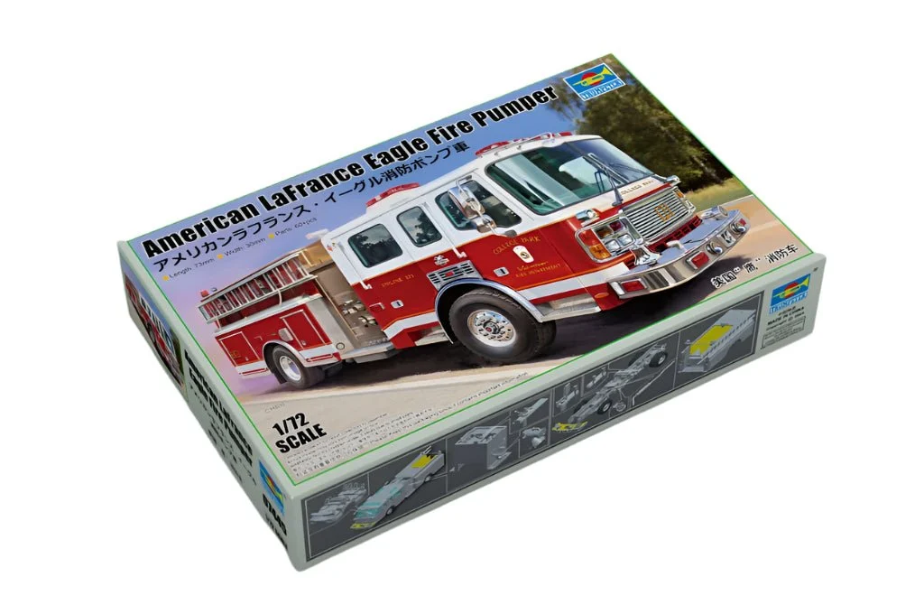 Trumpeter 1:72 American LaFrance Eagle Fire Pumper Truck 07445