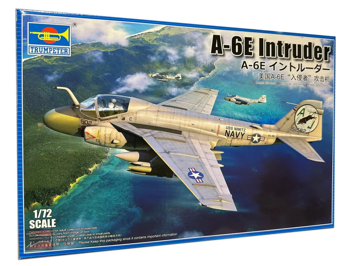 Trumpeter 1/72 Trumpeter A-6E Intruder Plastic Model Kit Plastic Model Kit
