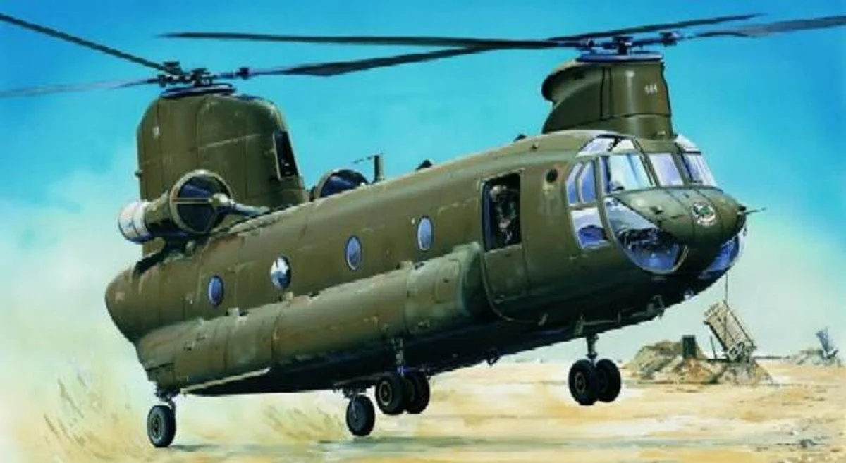 Trumpeter 1/72 Trumpeter CH47D Chinook Helicopter