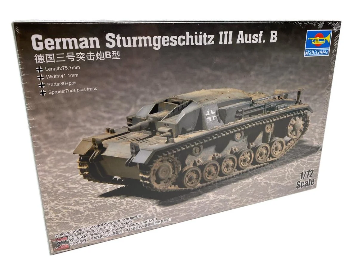 Trumpeter 1/72 Trumpeter German Assault Gun No. 3 Type B Plastic Model Kit
