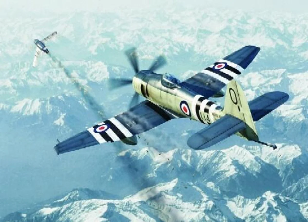 Trumpeter 1/72 Trumpeter Hawker Sea Fury FB11 Fighter