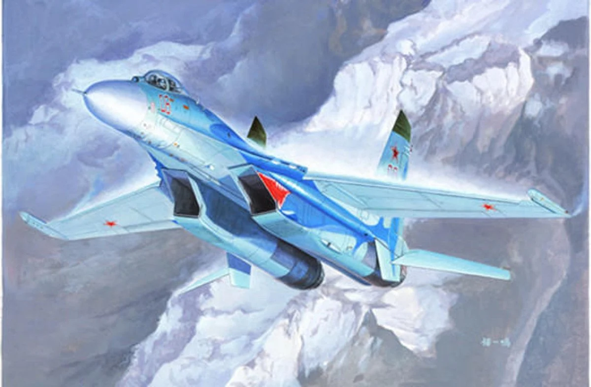 Trumpeter 1/72 Trumpeter Sukhoi Su27 Flanker B Russian Fighter