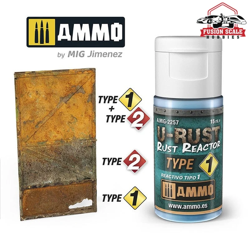 Ammo Mig Jimenez U-Rust Reactor Type 1 15ml Bottle AMIG2257