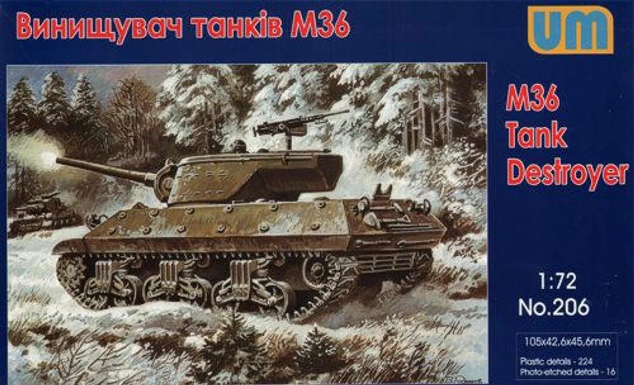 Uni Model 1/72 Uni Model M36 Tank destroyer