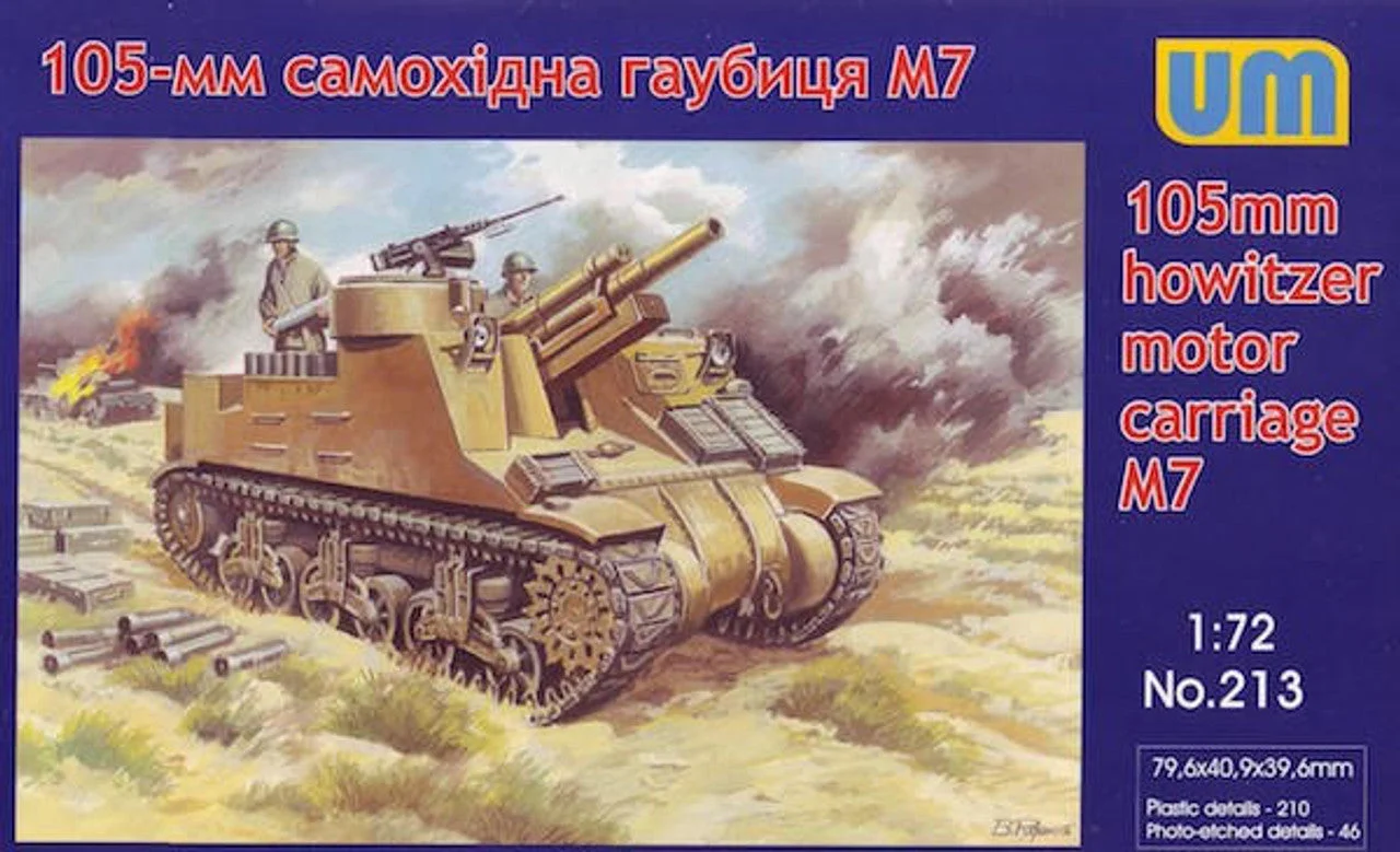 Uni Model 1/72 Uni Model 105-mm M7 gun motor carriage Priest