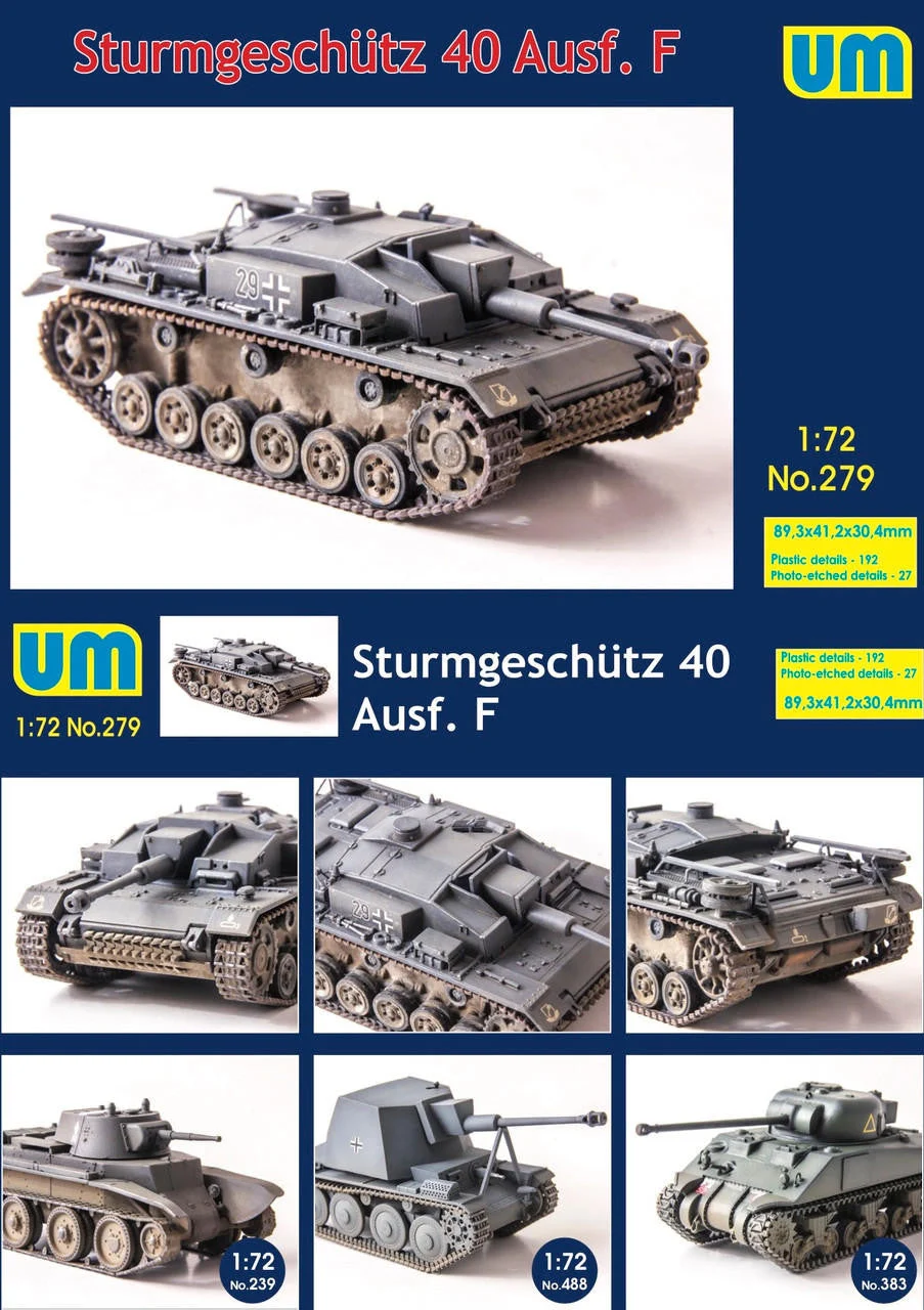 Uni Model 1/72 Uni Model Sturmgeschutz 40 Ausf F