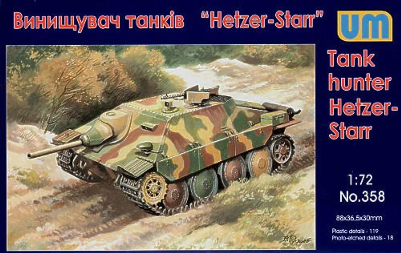 Uni Model 1/72 Uni Model Tank hunter Hetzer-STARR