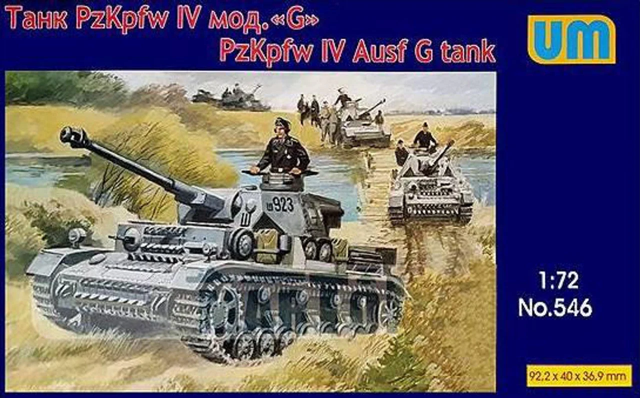 Uni Model 1/72 Uni Model Tank Panzer IV Ausf G