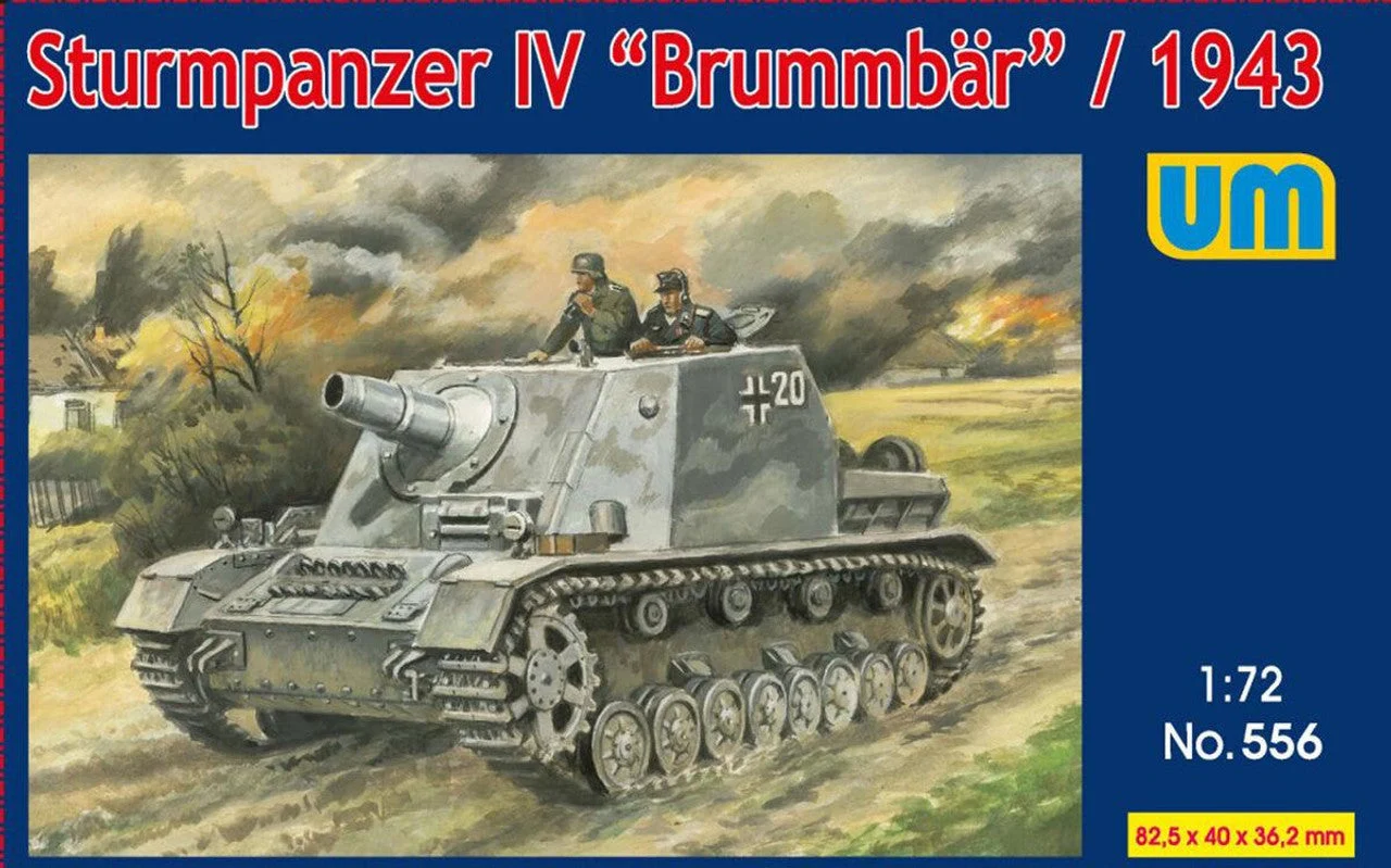 Uni Model 1/72 Uni Model Sturmpanzer IV Brummbar 1943 Plastic Model Kit