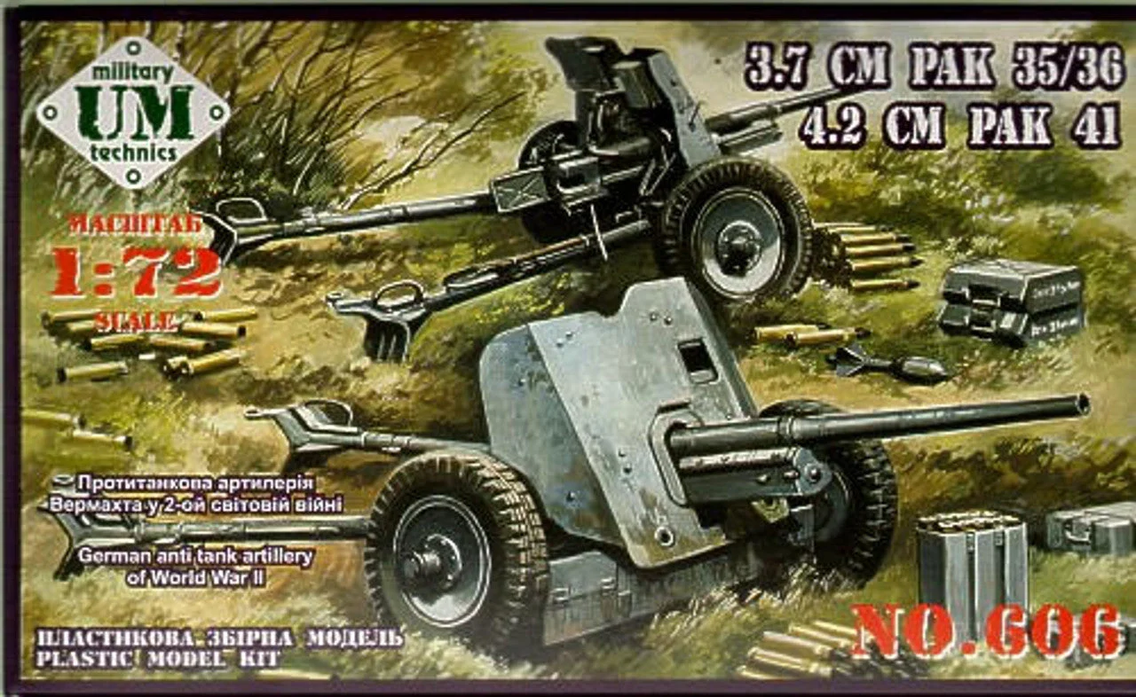 Uni Model 1/72 Uni Model German Antitank guns 3.7cm PAK 35/36 and 4.2cm PAK 41