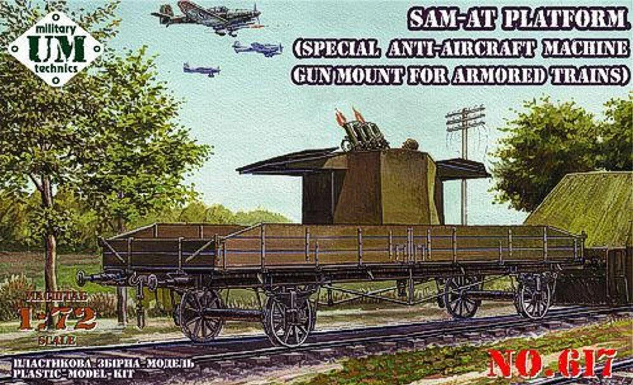 Uni Model 1/72 Uni Model SAM-AT platform (Special anti-aircraft machine gun mount for armored trains
