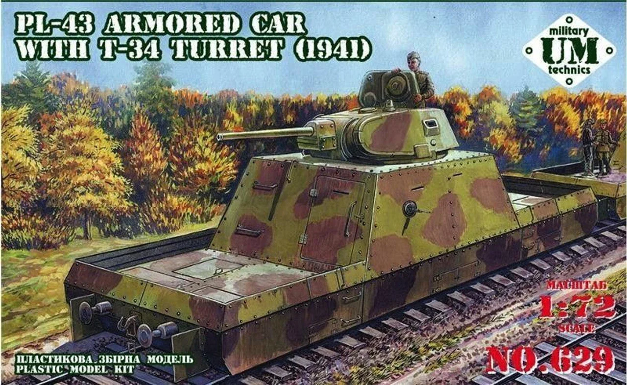 Uni Model 1/72 Uni Model PL-43 Armored car with T-34/76 (1941) turret