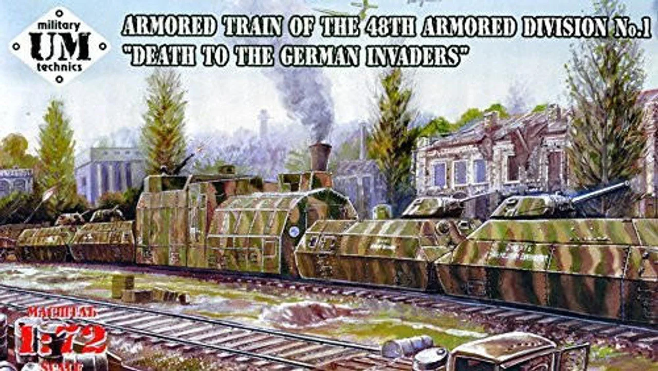 Uni Model 1/72 Uni Model Armored train of the 48th Armored Division No1 - Death to the German invaders
