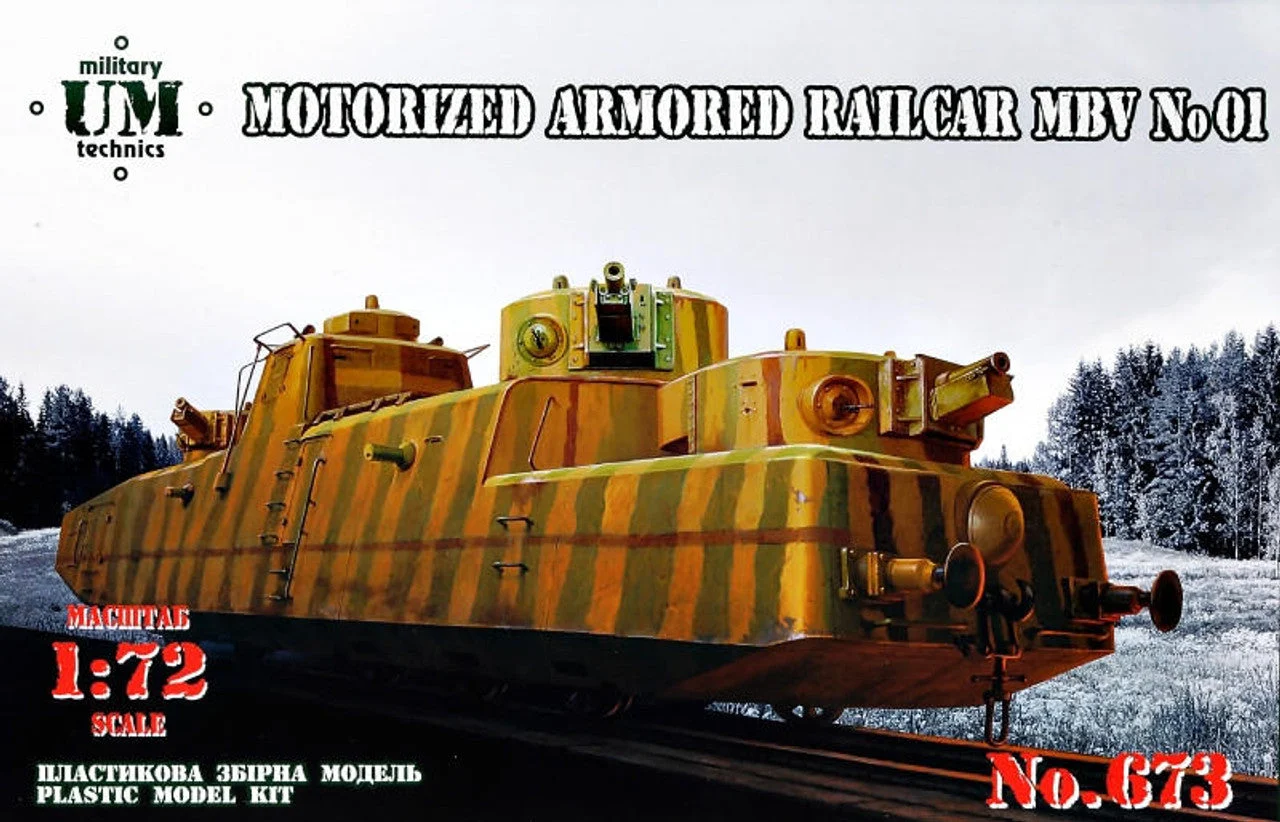 Uni Model 1/72 Uni Model Motorized armored railcar MBV No01