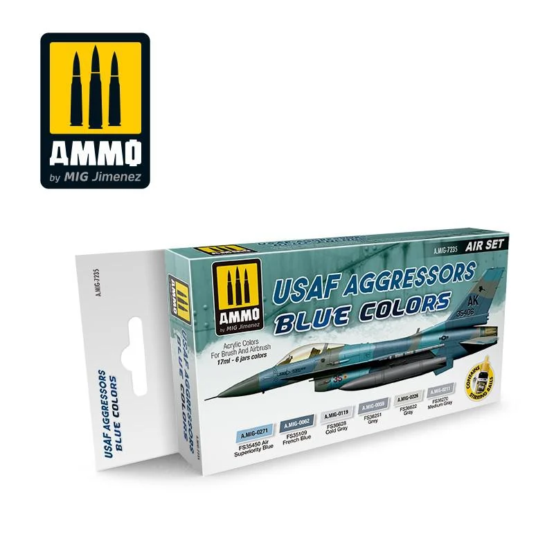 Ammo Mig Usaf Aggressors. Blue Colors - Ammo Mig Jimenez