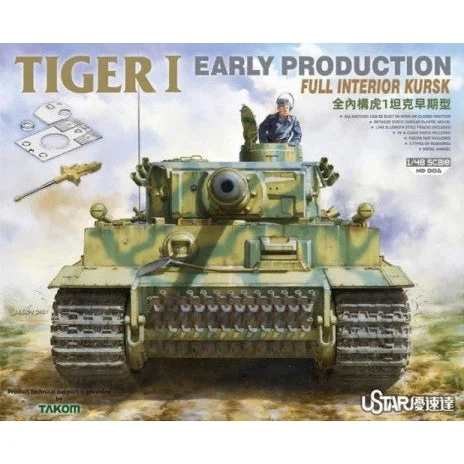 USTAR Tiger I Early Production Full Interior Kursk - Takom
