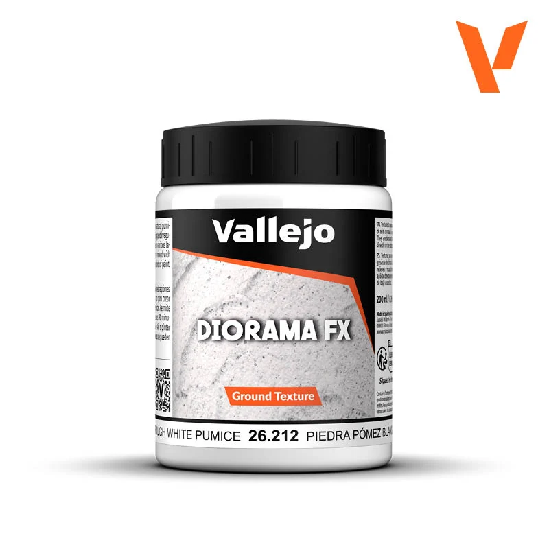 Vallejo Rough White Pumice Ground Texture Diorama Effect 200ml Bottle