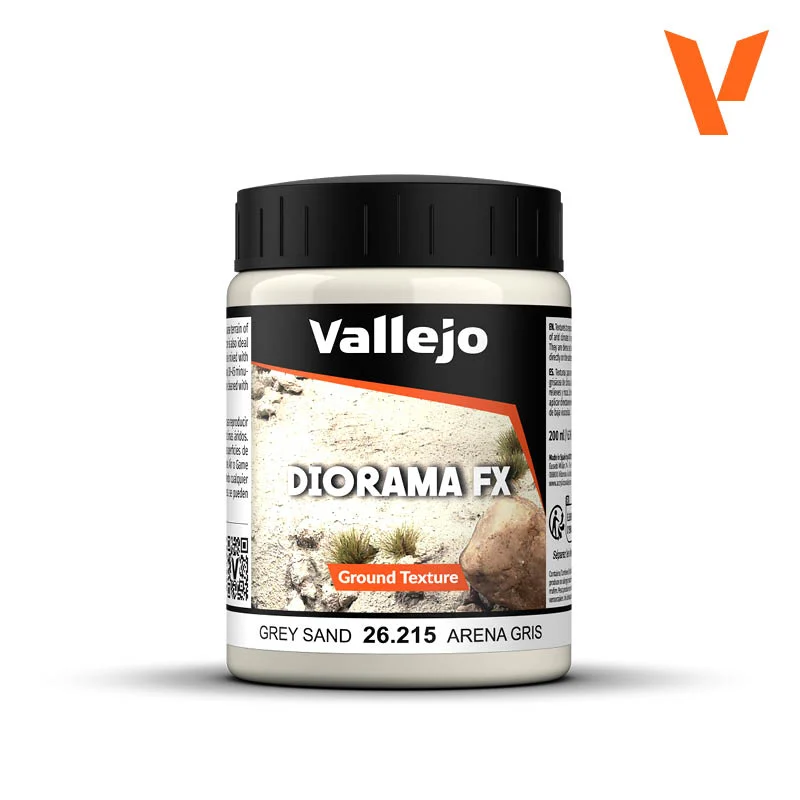 Vallejo Grey Sand Ground Texture Diorama Effect 200ml Bottle