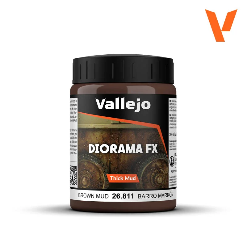Vallejo Brown Mud Thick Mud Diorama Effect 200ml Bottle