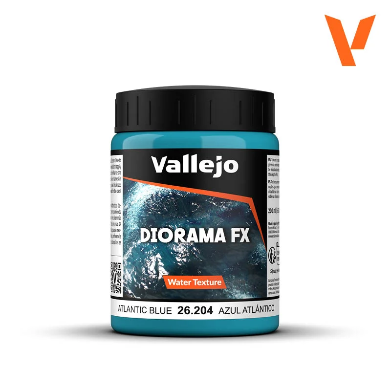 Vallejo Atlantic Blue Water Texture Effect 200ml Bottle