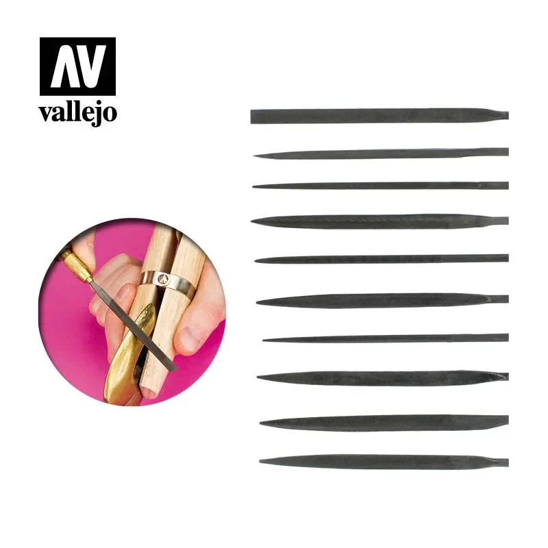 Vallejo Set of 10 Needle Files - 3001