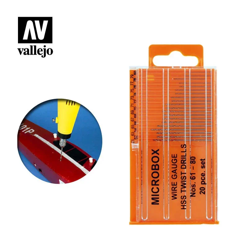 Vallejo 61-80mm Drill Bits Set of 20 - 1002
