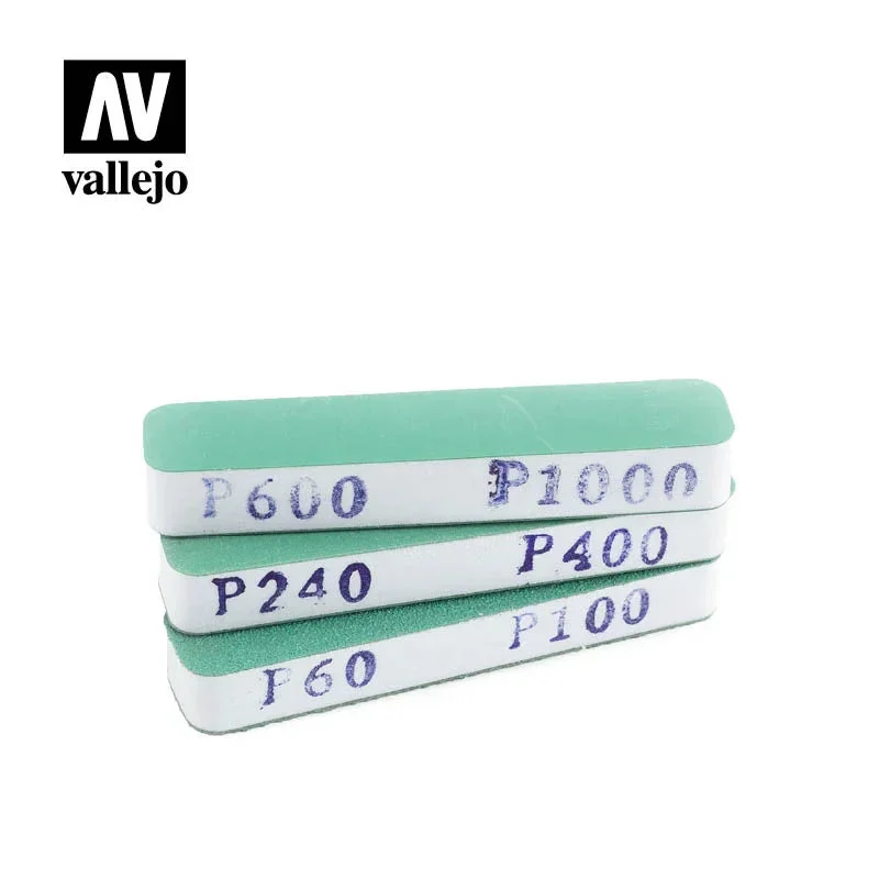 Vallejo Set of 3 (90x19x12 mm) Flexi Sanders Dual-Grit - 4002