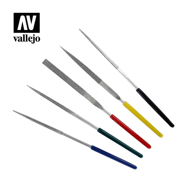 Vallejo Set of 5 Mini Diamond Files - 3004