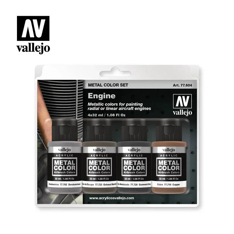 Vallejo 32ml Set of 4 Engine - 77604