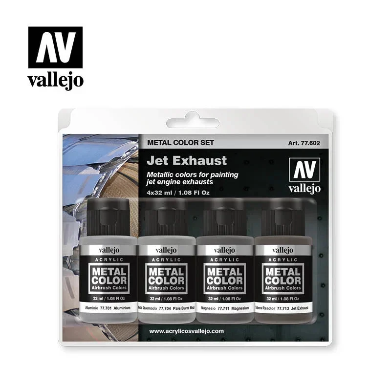 Vallejo 32ml Set of 4 Jet Exhaust - 77602