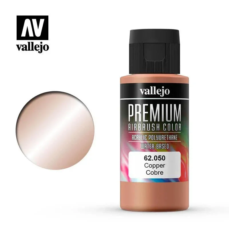 Vallejo Premium Airbrush Color Copper 60ml 62050