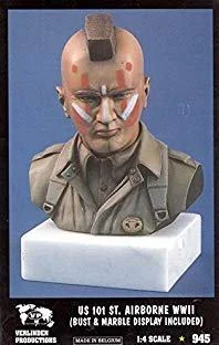 Verlinden 1:4 US 101st. Airborne WWII Bust and Marble Display Included - Verlinden Productions