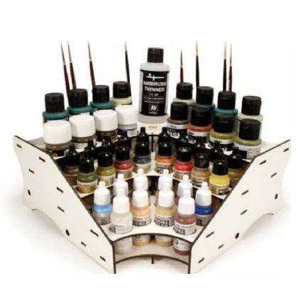 Corner Module Paint Display Stand (Holds 45 bottles & brushes) - Vallejo
