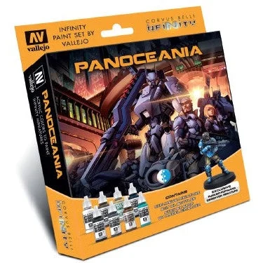 17ml Bottle Infinity Panoceania Miniature Figures Model Color Paint Set (8 Colors) - Vallejo
