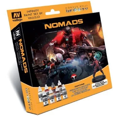 17ml Bottle Infinity Nomads Miniature Figures Model Color Paint Set (8 Colors) - Vallejo