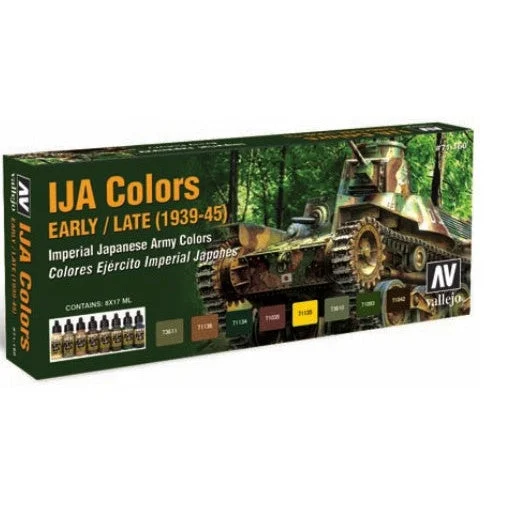 17ml Bottle IJA Camo Early/Late 1939-45 Model Air Paint Set (8 Colors)